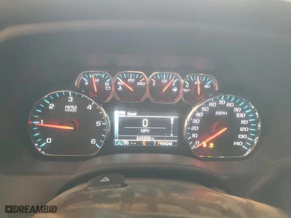 2015 Chevrolet Silverado 1500 LTZ with VIN 3GCPCSEC0FG466987, listed as a Copart auction lot 88422765 with 243,306 mi miles and Salvage Title. Bid and sale history available at carsss.com. Image 9.