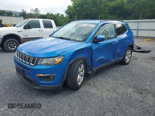 2018 Jeep Compass Latitude with VIN 3C4NJDBB1JT113811, listed as a Copart auction lot 63301975 with 56,385 mi miles and Salvage title. Bid and sale history available at DreamBid. Image 1.
