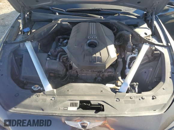 2020 Genesis G70 2.0T with VIN KMTG44LA1LU045249, listed as a Copart auction lot 82020724 with 37,575 mi miles and Salvage title. Bid and sale history available at DreamBid. Image 11.