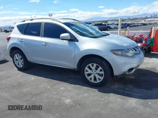 2014 Nissan Murano SV with VIN JN8AZ1MU0EW406835, listed as a IAAI auction lot 41760046 with 224,669 mi miles. Bid and sale history available at carsss.com. Image 1.
