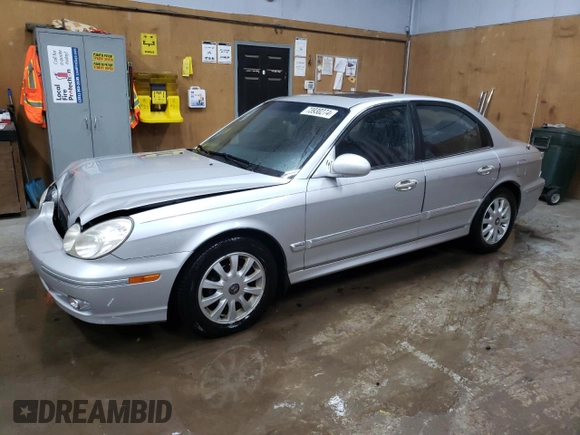 2003 Hyundai Sonata GLS with VIN KMHWF35H43A823730, listed as a Copart auction lot 73930274 with 299,601 mi miles and Non Repairable. Bid and sale history available at carsss.com. Image 1.