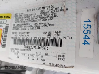 2015 Lincoln MKZ с VIN 3LN6L2G96FR615416, выставлен на аукционе IAAI как лот 41962610 с пробегом 61 265 миль миль и . История ставок и продаж доступна на DreamBid. Изображение 9.