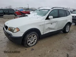 2004 BMW X3 2.5i with VIN WBXPA73494WC42071, listed as a Copart auction lot 44988135 with 234,462 mi miles and Non Repairable. Bid and sale history available at carsss.com. Image 1.