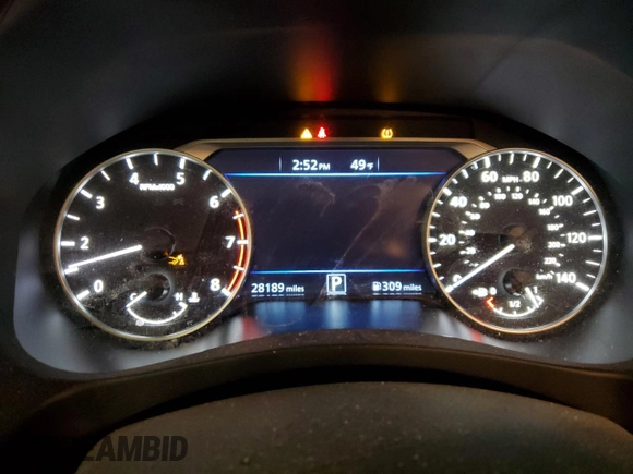 2022 Nissan Altima SV with VIN 1N4BL4DWXNN374881, listed as a Copart auction lot 52409335 with 28,189 mi miles and Salvage Title. Bid and sale history available at DreamBid. Image 9.