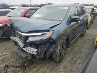 2020 Honda Pilot Elite with VIN 5FNYF6H02LB003268, listed as a Copart auction lot 48696575 with 46,626 mi miles and Salvage title. Bid and sale history available at DreamBid. Image 1.