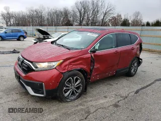 2021 Honda CR-V EX-L with VIN 7FARW1H81ME023997, listed as a Copart auction lot 43380225 with 35,573 mi miles and Salvage Title. Bid and sale history available at carsss.com. Image 1.