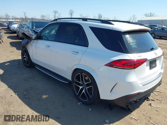 2021 Mercedes-Benz GLE 53 AMG with VIN 4JGFB6BB0MA284652, listed as a IAAI auction lot 41781323 with Not provided miles and . Bid and sale history available at DreamBid. Image 3.