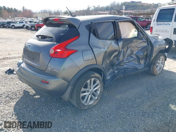 2011 Nissan Juke SL with VIN JN8AF5MV3BT023817, listed as a IAAI auction lot 41798387 with 1 mi miles. Bid and sale history available at carsss.com. Image 4.