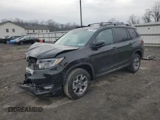 2022 Honda Passport TrailSport with VIN 5FNYF8H68NB009420, listed as a Copart auction lot 47113875 with 20,276 mi miles and Salvage Title. Bid and sale history available at DreamBid. Image 1.
