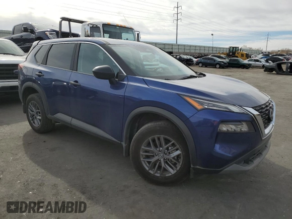 2023 Nissan Rogue S with VIN 5N1BT3AB9PC912647, listed as a Copart auction lot 48198745 with 21,824 mi miles and Salvage title. Bid and sale history available at DreamBid. Image 4.
