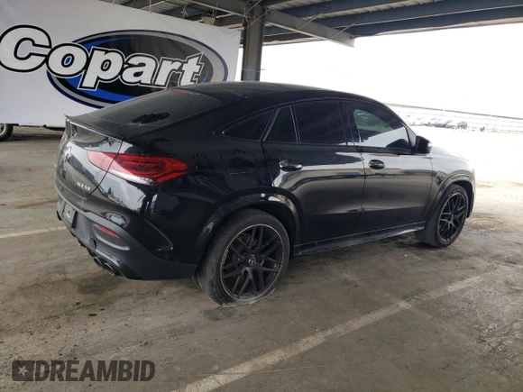 2022 Mercedes-Benz GLE 53 AMG with VIN 4JGFD6BBXNA787133, listed as a Copart auction lot 55322535 with 50,270 mi miles and Salvage title. Bid and sale history available at DreamBid. Image 3.