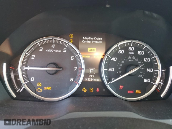 2016 Acura MDX w/Advance with VIN 5FRYD4H97GB043374, listed as a Copart auction lot 41376745 with 143,234 mi miles and Salvage Title. Bid and sale history available at carsss.com. Image 9.
