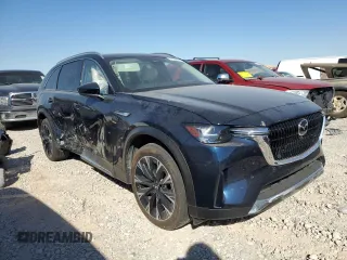 2024 Mazda CX-90 Premium Plus with VIN JM3KKEHA3R1123450, listed as a Copart auction lot 71488854 with 12,983 mi miles and Salvage title. Bid and sale history available at DreamBid. Image 4.