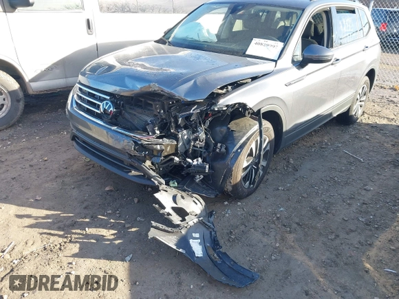 2024 Volkswagen Tiguan S with VIN 3VVRB7AX7RM103854, listed as a IAAI auction lot 40829997 with 3,683 mi miles and . Bid and sale history available at DreamBid. Image 6.