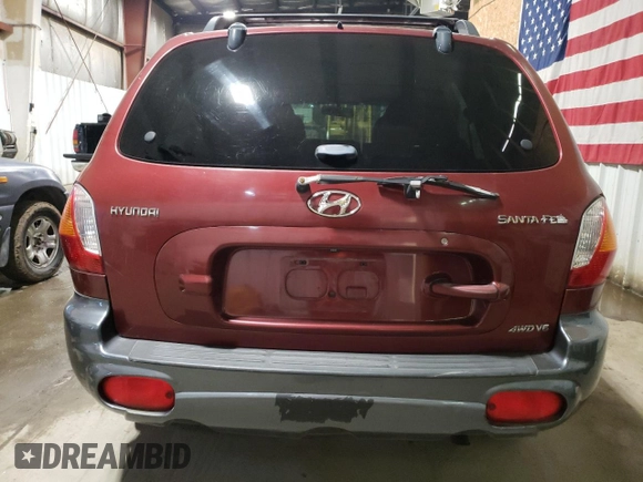 2002 Hyundai Santa Fe GLS with VIN KM8SC73D22U157172, listed as a Copart auction lot 52208105 with 198,122 mi miles and Clean Title. Bid and sale history available at carsss.com. Image 6.