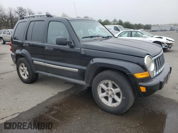 2006 Jeep Liberty Limited with VIN 1J8GL58K66W249698, listed as a Copart auction lot 55743295 with 177,398 mi miles and Clean title. Bid and sale history available at DreamBid. Image 4.