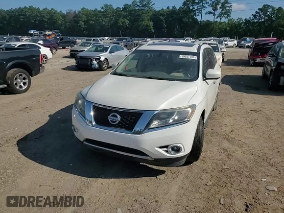 2014 Nissan Pathfinder SL with VIN 5N1AR2MN7EC682369, listed as a Copart auction lot 43632055 with 143,694 mi miles and Salvage Title. Bid and sale history available at DreamBid. Image 11.