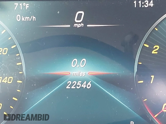 2021 Mercedes-Benz GLC 300 with VIN W1N0G8EB6MF880606, listed as a IAAI auction lot 42387749 with 22,546 mi miles and . Bid and sale history available at DreamBid. Image 7.