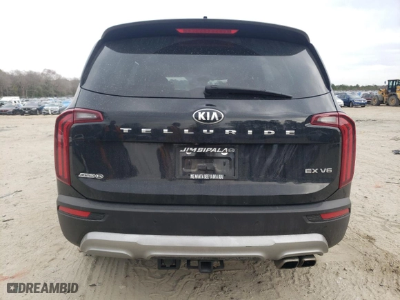 2021 Kia Telluride EX with VIN 5XYP34HC6MG194030, listed as a Copart auction lot 50143925 with 87,261 mi miles and Salvage Title. Bid and sale history available at carsss.com. Image 6.