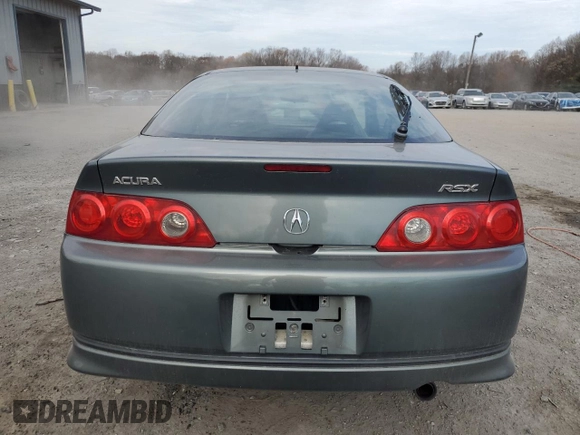 2005 Acura RSX with VIN JH4DC54835S004804, listed as a Copart auction lot 80336334 with 242,736 mi miles and Salvage Title. Bid and sale history available at carsss.com. Image 6.