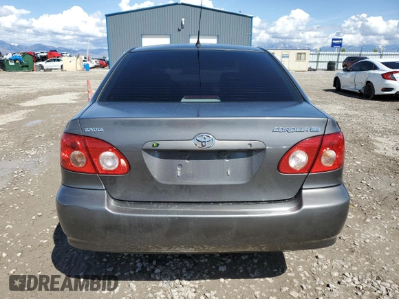 2005 Toyota Corolla CE with VIN 2T1BR32E45C346087, listed as a Copart auction lot 55468275 with 56,442 mi miles and Salvage Title. Bid and sale history available at DreamBid. Image 6.