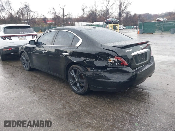 2014 Nissan Maxima SV with VIN 1N4AA5AP6EC437992, listed as a IAAI auction lot 41856233 with 69,059 mi miles and . Bid and sale history available at DreamBid. Image 3.