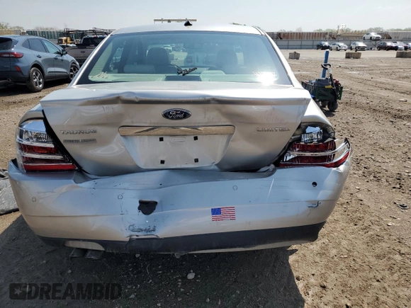 2008 Ford Taurus Limited with VIN 1FAHP25W28G121399, listed as a Copart auction lot 53469565 with 160,764 mi miles and Salvage title. Bid and sale history available at DreamBid. Image 6.