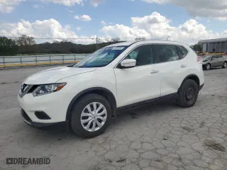 2015 Nissan Rogue S with VIN 5N1AT2MT7FC859844, listed as a Copart auction lot 50661895 with 166,214 mi miles and Salvage Title. Bid and sale history available at carsss.com. Image 1.