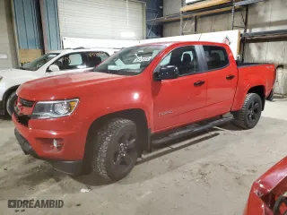 2018 Chevrolet Colorado 4WD LT with VIN 1GCGTCEN8J1225029, listed as a Copart auction lot 85121074 with 76,843 mi miles and Salvage Title. Bid and sale history available at carsss.com. Image 1.