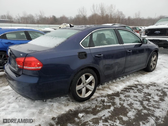 2013 Volkswagen Passat SE with VIN 1VWBP7A39DC131208, listed as a Copart auction lot 44503665 with 94,163 mi miles and Clean Title. Bid and sale history available at carsss.com. Image 3.