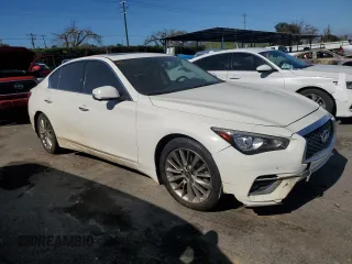 2021 Infiniti Q50 3.0t LUXE with VIN JN1EV7BP3MM701546, listed as a Copart auction lot 46656405 with 41,267 mi miles and Salvage Title. Bid and sale history available at carsss.com. Image 4.