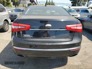 2014 Kia Cadenza Premium with VIN KNALN4D79E5129357, listed as a Copart auction lot 63249684 with 96,664 mi miles and Salvage Title. Bid and sale history available at carsss.com. Image 6.