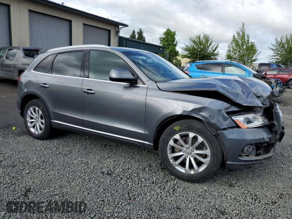 2015 Audi Q5 Premium Plus with VIN WA1LFAFP3FA142104, listed as a Copart auction lot 56766855 with 73,111 mi miles and Salvage title. Bid and sale history available at DreamBid. Image 4.