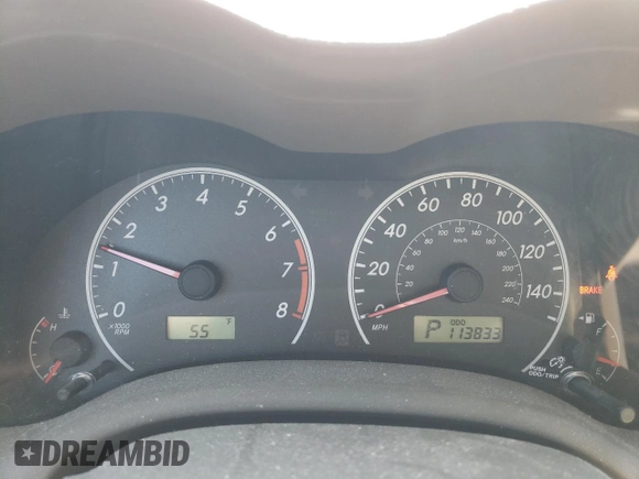 2010 Toyota Corolla with VIN 1NXBU4EE2AZ275061, listed as a Copart auction lot 52596765 with 113,833 mi miles and Salvage Title. Bid and sale history available at DreamBid. Image 9.