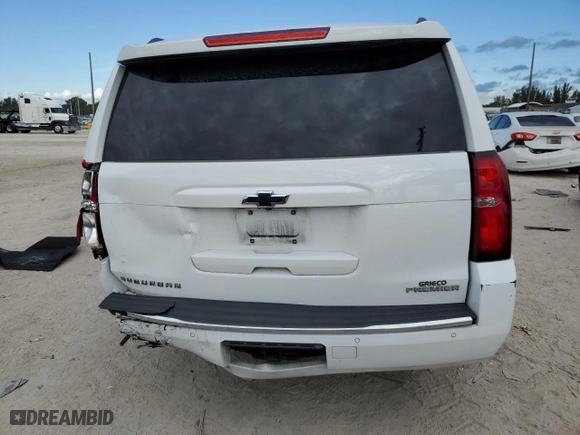 2020 Chevrolet Suburban Premier with VIN 1GNSCJKCXLR208102, listed as a Copart auction lot 86571624 with 246,214 mi miles and Non Repairable. Bid and sale history available at carsss.com. Image 6.