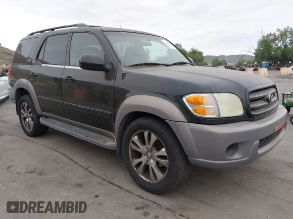2002 Toyota Sequoia SR5 with VIN 5TDZT34A92S122584, listed as a IAAI auction lot 42082650 with 256,731 mi miles and . Bid and sale history available at carsss.com. Image 1.