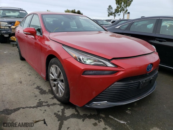2021 Toyota Mirai XLE with VIN JTDAAAAA9MA000822, listed as a Copart auction lot 39751294 with 23,894 mi miles. Bid and sale history available at carsss.com. Image 4.