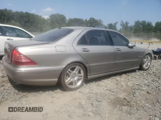 2005 Mercedes-Benz S 55 AMG with VIN WDBNG74J15A454738, listed as a Copart auction lot 64935874 with Not Provided miles and Salvage Title. Bid and sale history available at DreamBid. Image 3.