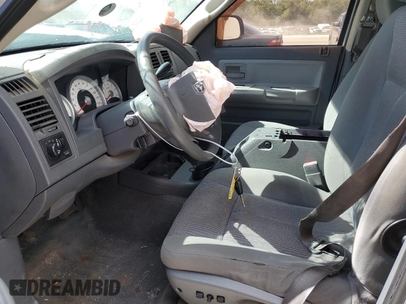 2007 Dodge Dakota SLT with VIN 1D7HE48J17S259061, listed as a Copart auction lot 76098974 with Not Provided miles and Non Repairable. Bid and sale history available at DreamBid. Image 7.