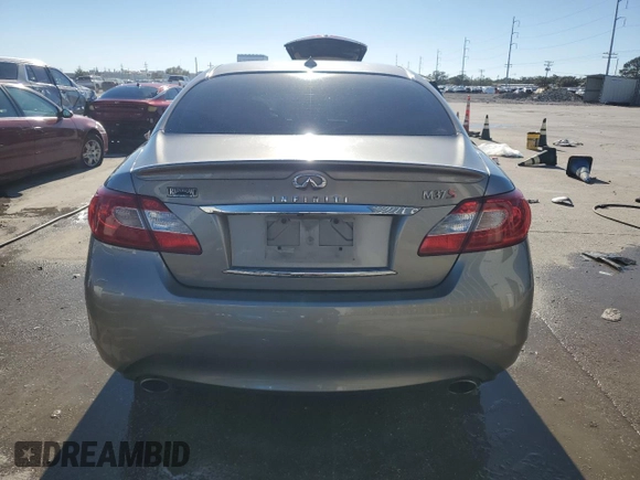 2011 Infiniti M37 with VIN JN1BY1AP2BM326416, listed as a Copart auction lot 81486964 with 168,804 mi miles and Salvage Title. Bid and sale history available at carsss.com. Image 6.