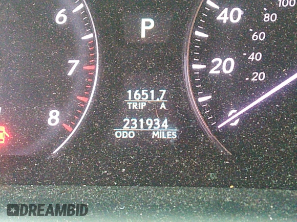 2007 Lexus LS 460 with VIN JTHBL46F575038824, listed as a IAAI auction lot 42167482 with 231,934 mi miles. Bid and sale history available at carsss.com. Image 7.