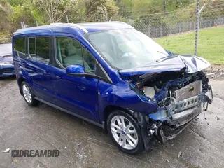 2014 Ford Transit Connect Titanium z VIN NM0GE9G71E1154836, wystawiony jako IAAI lot #41987838 z przebiegiem 120 834 mil mil oraz . Historia ofert i sprzedaży dostępna na DreamBid. Obrazek 1.