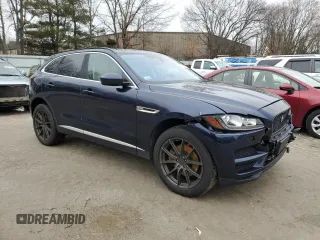 2018 Jaguar F-Pace 35t Prestige with VIN SADCK2EVXJA242611, listed as a Copart auction lot 83959894 with 106,307 mi miles and Salvage title. Bid and sale history available at DreamBid. Image 4.