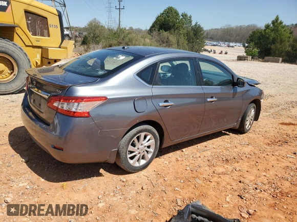 2015 Nissan Sentra SV with VIN 3N1AB7AP8FY314919, listed as a Copart auction lot 50491565 with 142,558 mi miles and Salvage Title. Bid and sale history available at carsss.com. Image 3.
