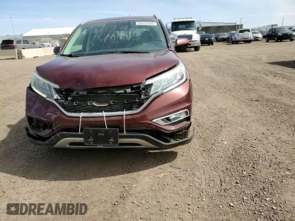 2015 Honda CR-V EX-L with VIN 5J6RM4H78FL121106, listed as a Copart auction lot 50374765 with 33,208 mi miles and Salvage Title. Bid and sale history available at carsss.com. Image 12.