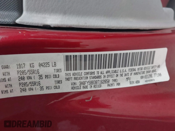 2008 Chrysler PT Cruiser Touring with VIN 3A8FY58B38T162850, listed as a IAAI auction lot 42321698 with 183,494 mi miles and . Bid and sale history available at DreamBid. Image 9.
