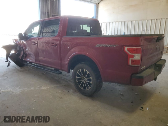 2020 Ford F-150 XL with VIN 1FTEW1CP3LKD96209, listed as a Copart auction lot 52708015 with 126,828 mi miles and Salvage Title. Bid and sale history available at carsss.com. Image 2.