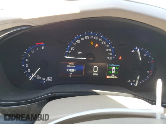 2016 Cadillac CTS Luxury Collection AWD with VIN 1G6AX5SS6G0184823, listed as a Copart auction lot 52234445 with 77,084 mi miles and Clean Title. Bid and sale history available at DreamBid. Image 9.