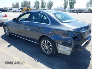 2015 Mercedes-Benz C 300 with VIN 55SWF4JB0FU056044, listed as a IAAI auction lot 42022839 with 146,295 mi miles and . Bid and sale history available at carsss.com. Image 3.