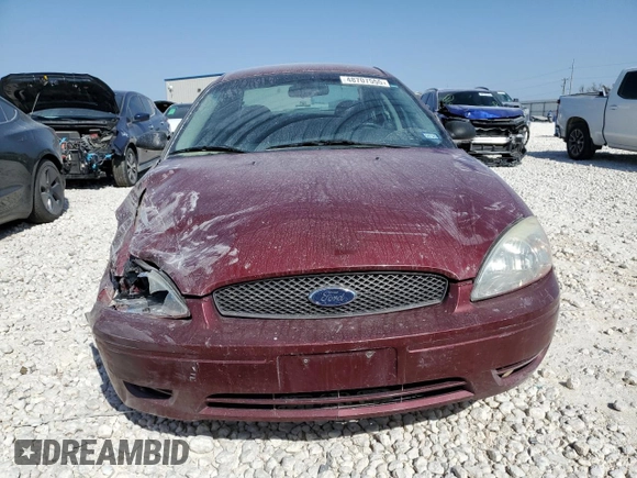 2007 Ford Taurus SEL with VIN 1FAFP56U27A183683, listed as a Copart auction lot 48707555 with Not Provided miles and Salvage Title. Bid and sale history available at DreamBid. Image 5.